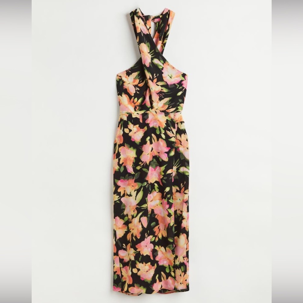 Halterneck Wrap Dress